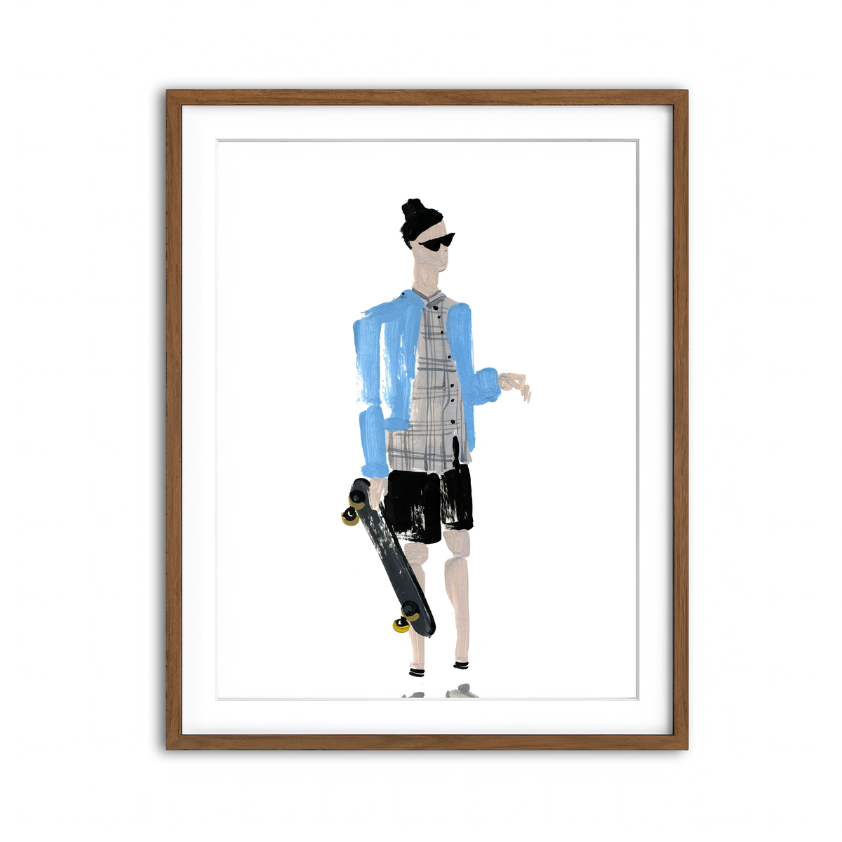 Framed Print 3x4 Walnut