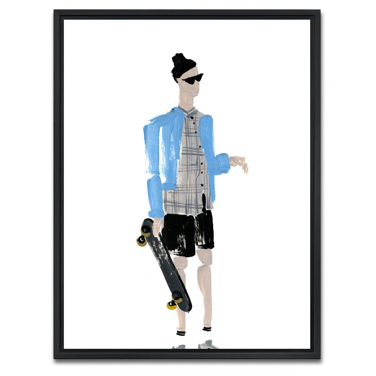 AUTO-MOCKUP WHITE | Fashion 3 | 1 Piece | Black Framed Canvas | group=3x4