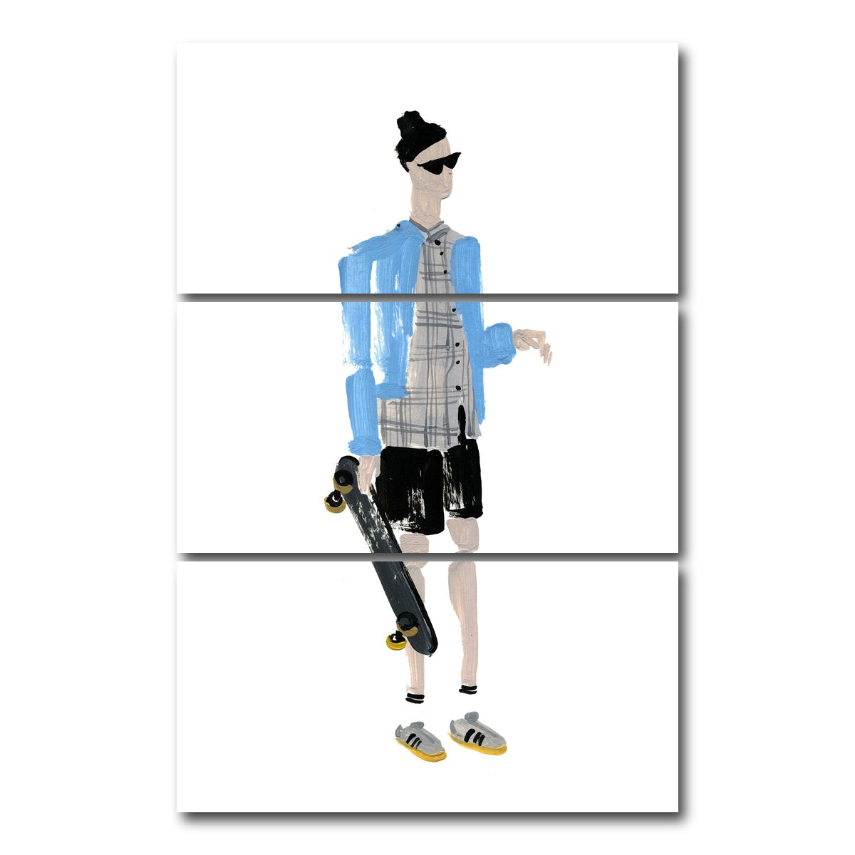 AUTO-MOCKUP WHITE | Fashion 3 | 3 Piece | Gallery Wrap Canvas | group=12x24_stacked