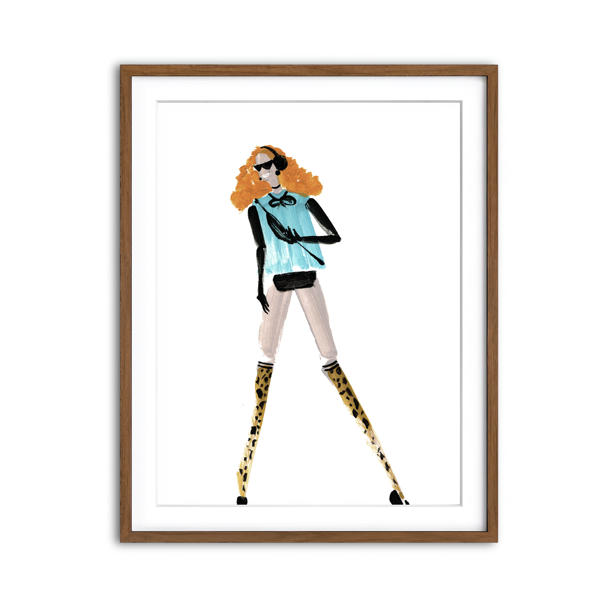 Framed Print 3x4 Walnut