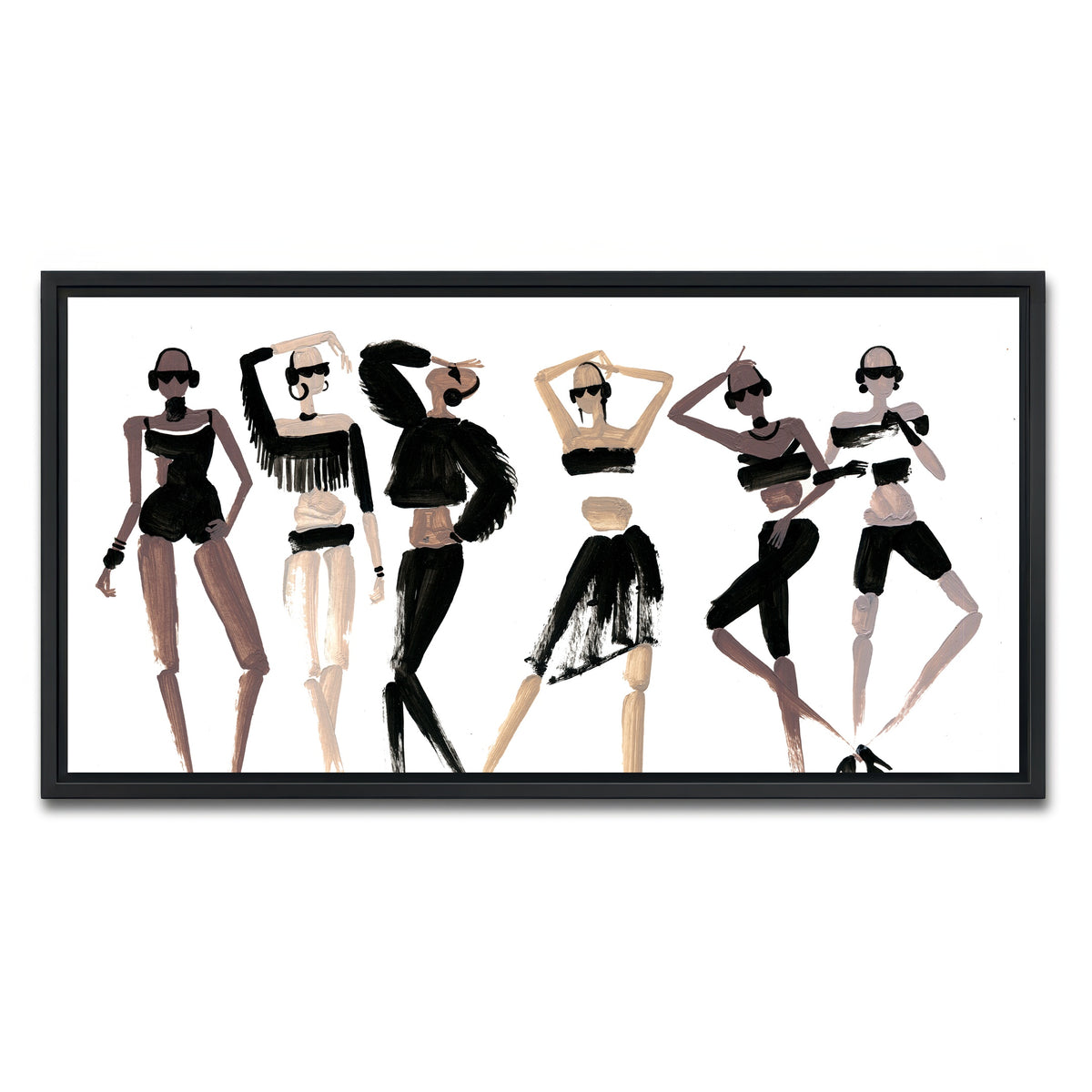 AUTO-MOCKUP WHITE | Fashion 6 | 1 Piece | Black Framed Canvas | group=2x1