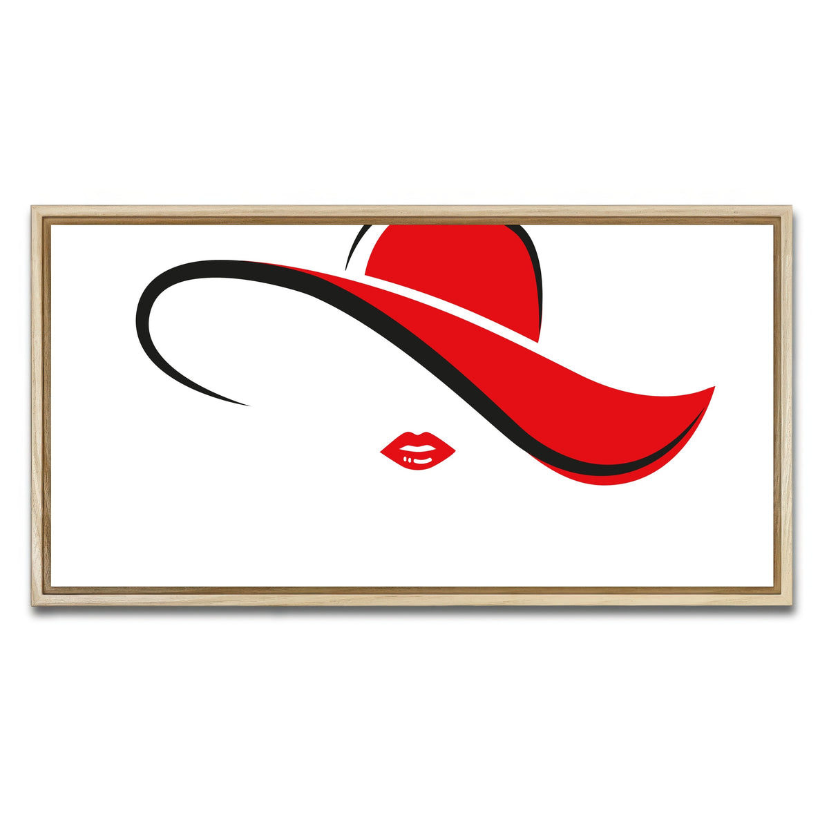 AUTO-MOCKUP WHITE | Fashion Red | 1 Piece | Natural Framed Canvas | group=2x1