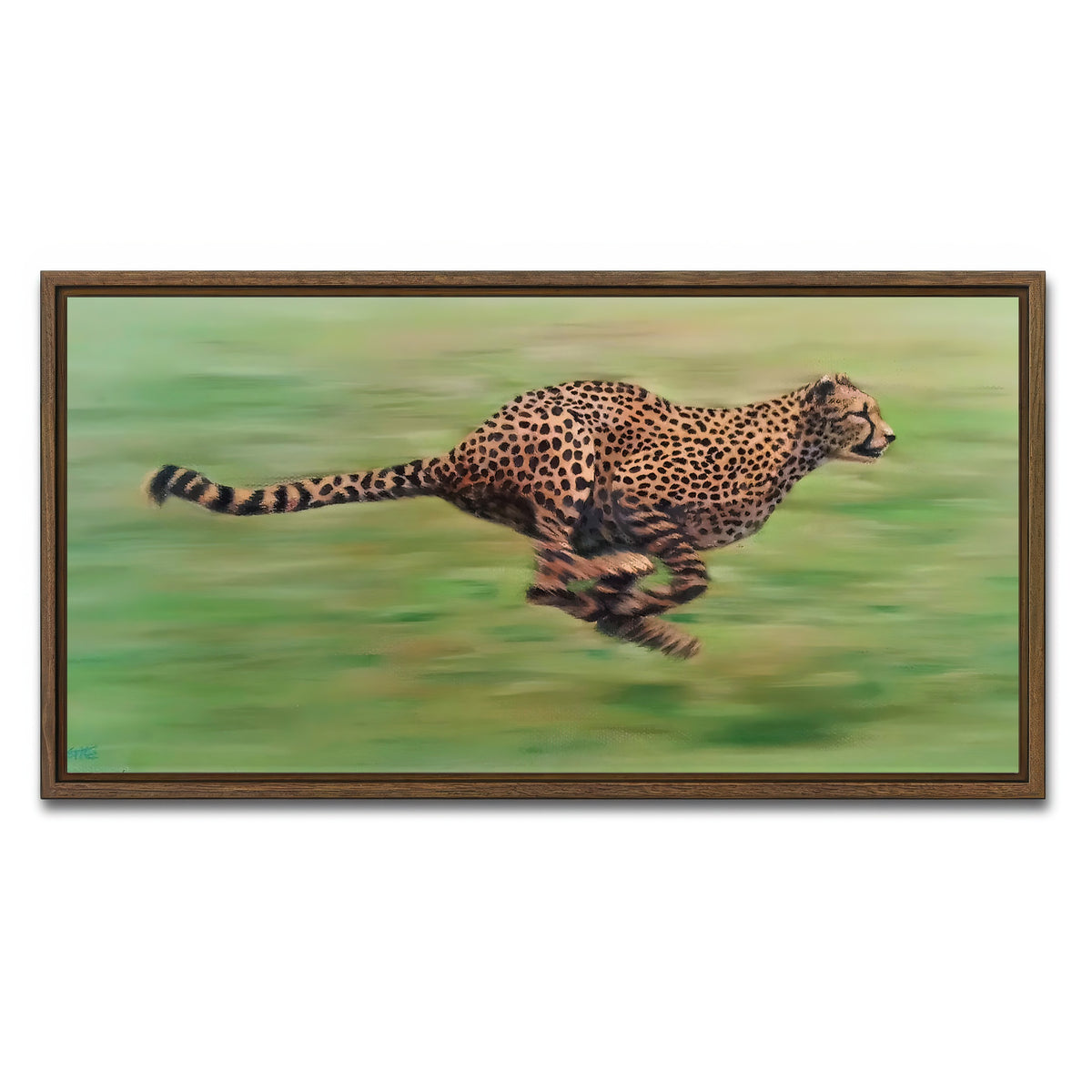 AUTO-MOCKUP WHITE | Fast Forward | 1 Piece | Walnut Framed Canvas | group=2x1