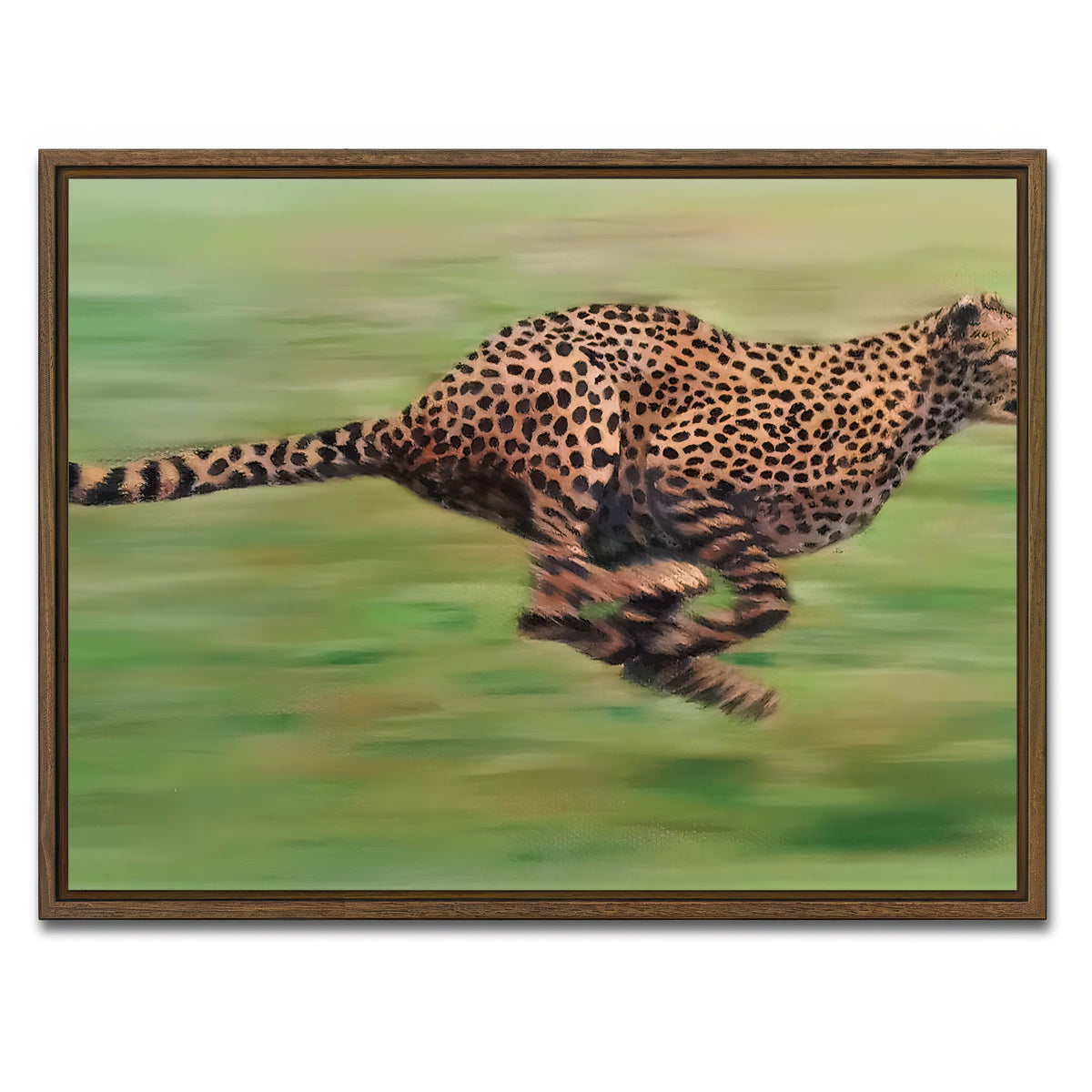 AUTO-MOCKUP WHITE | Fast Forward | 1 Piece | Walnut Framed Canvas | group=4x3