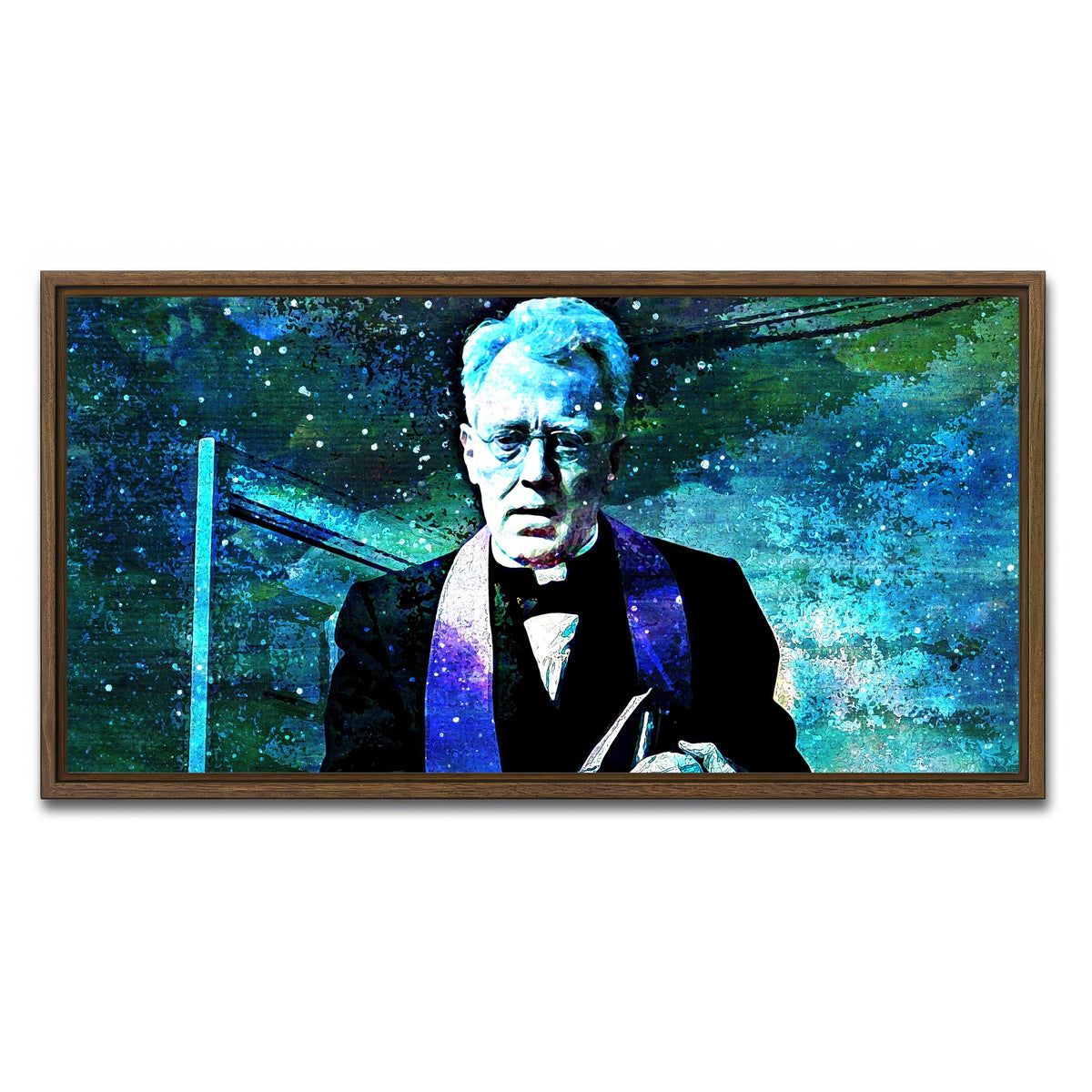 AUTO-MOCKUP WHITE | Father Merrin | 1 Piece | Walnut Framed Canvas | group=2x1
