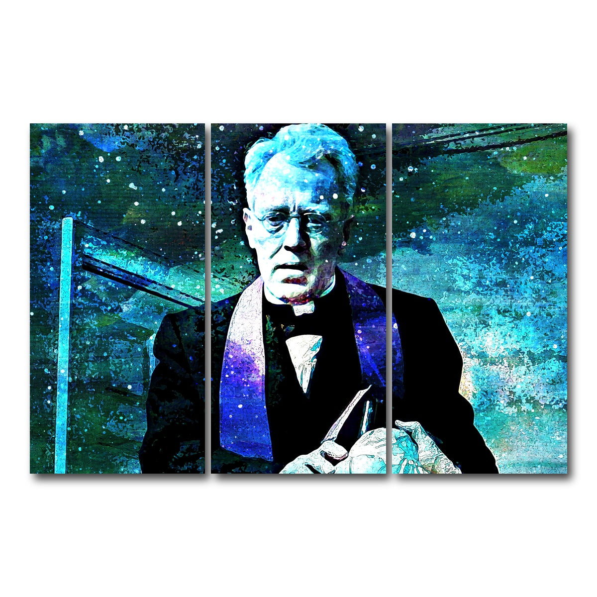 AUTO-MOCKUP WHITE | Father Merrin | 3 Piece | Gallery Wrap Canvas | group=12x24