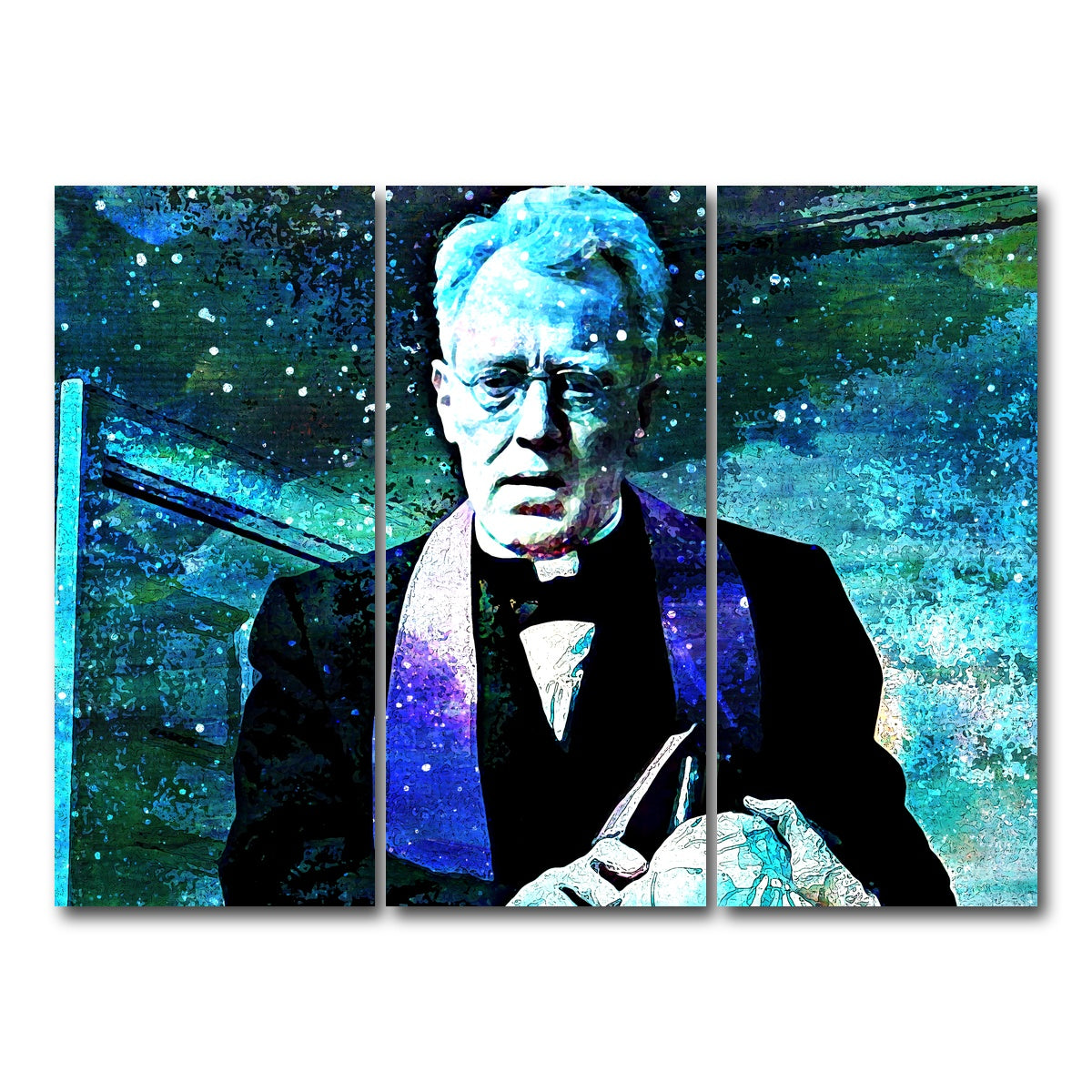 AUTO-MOCKUP WHITE | Father Merrin | 3 Piece | Gallery Wrap Canvas | group=8x18