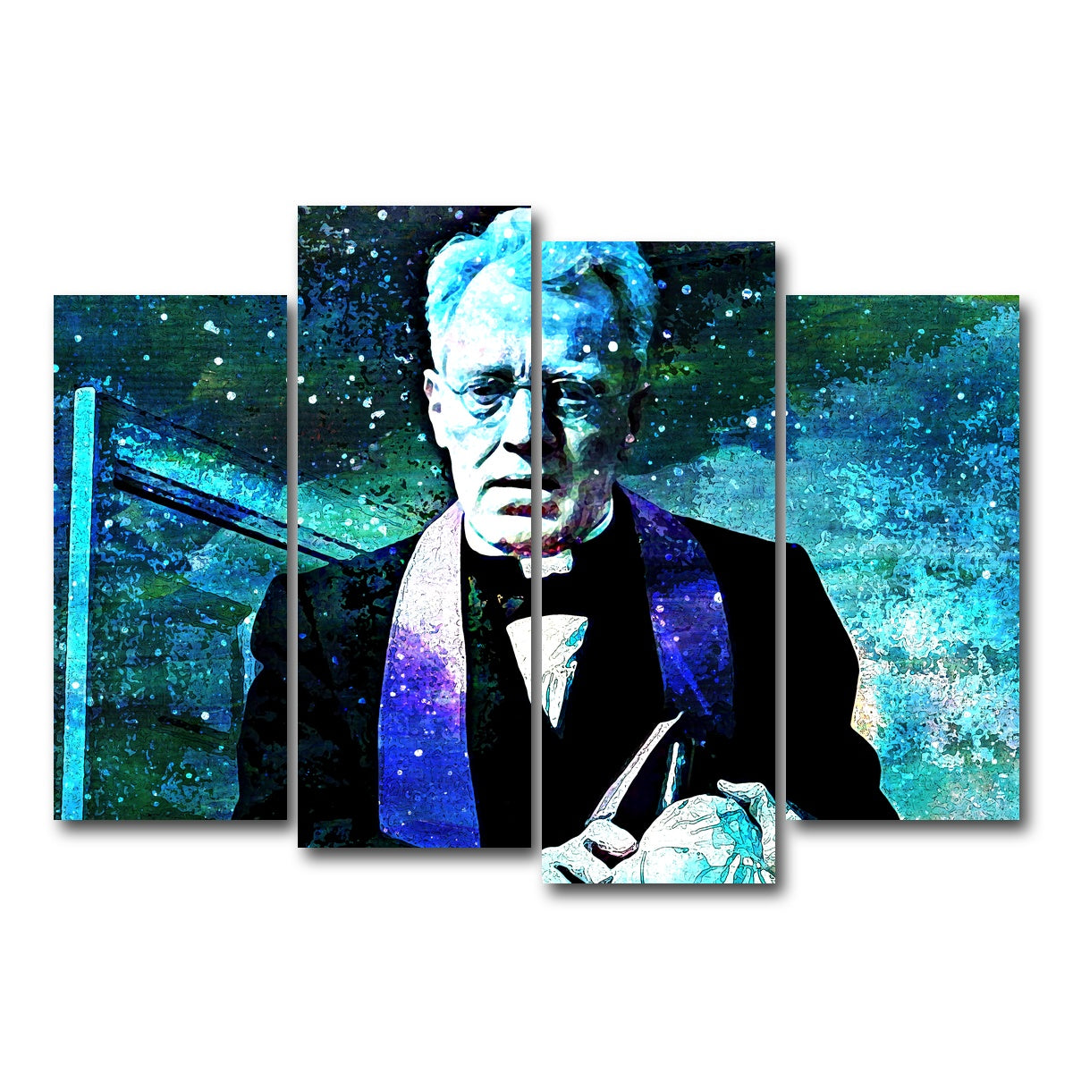 AUTO-MOCKUP WHITE | Father Merrin | 4 Piece | Gallery Wrap Canvas | group=4_normal