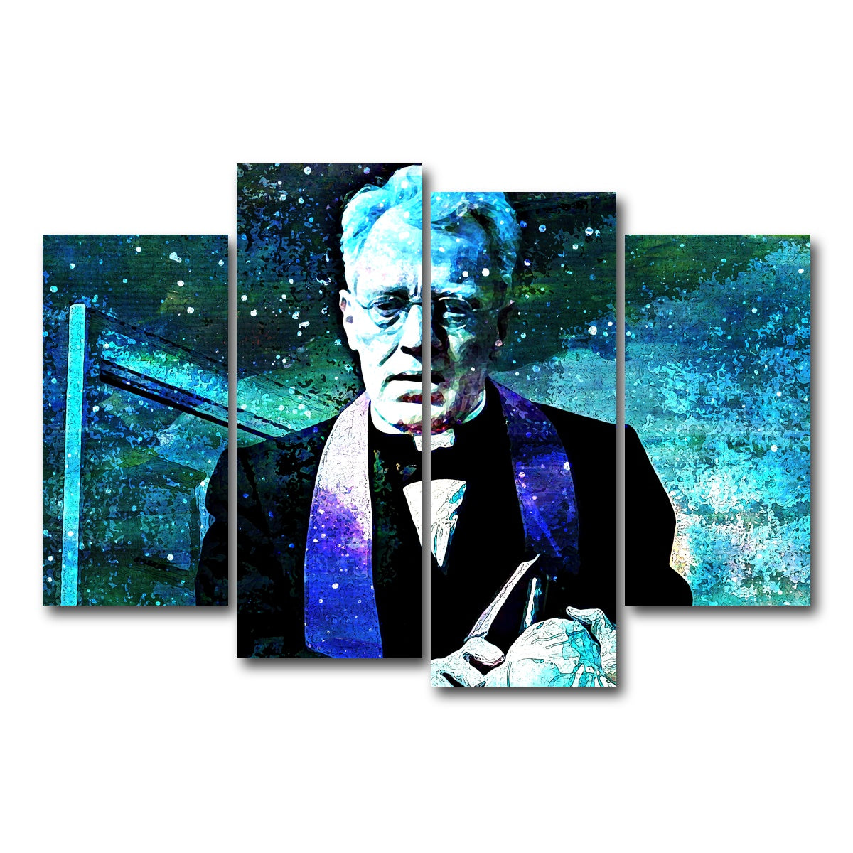 AUTO-MOCKUP WHITE | Father Merrin | 4 Piece | Gallery Wrap Canvas | group=4_short