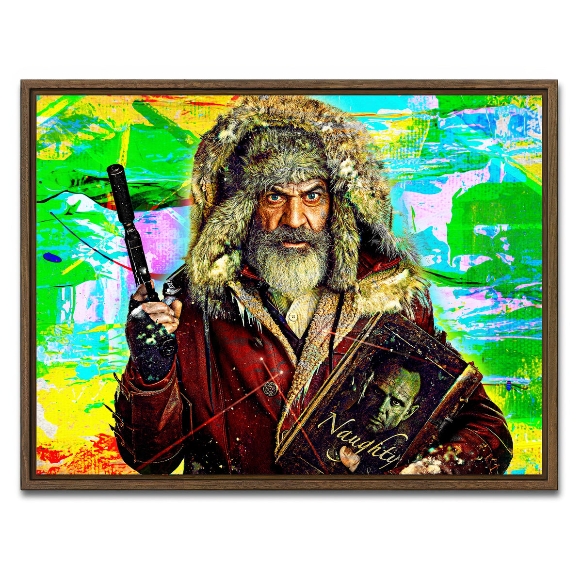 AUTO-MOCKUP WHITE | Fatman | 1 Piece | Walnut Framed Canvas | group=4x3