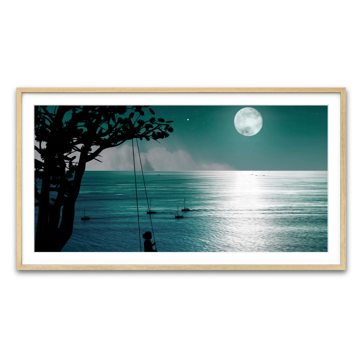 Framed Print 2x1 Natural