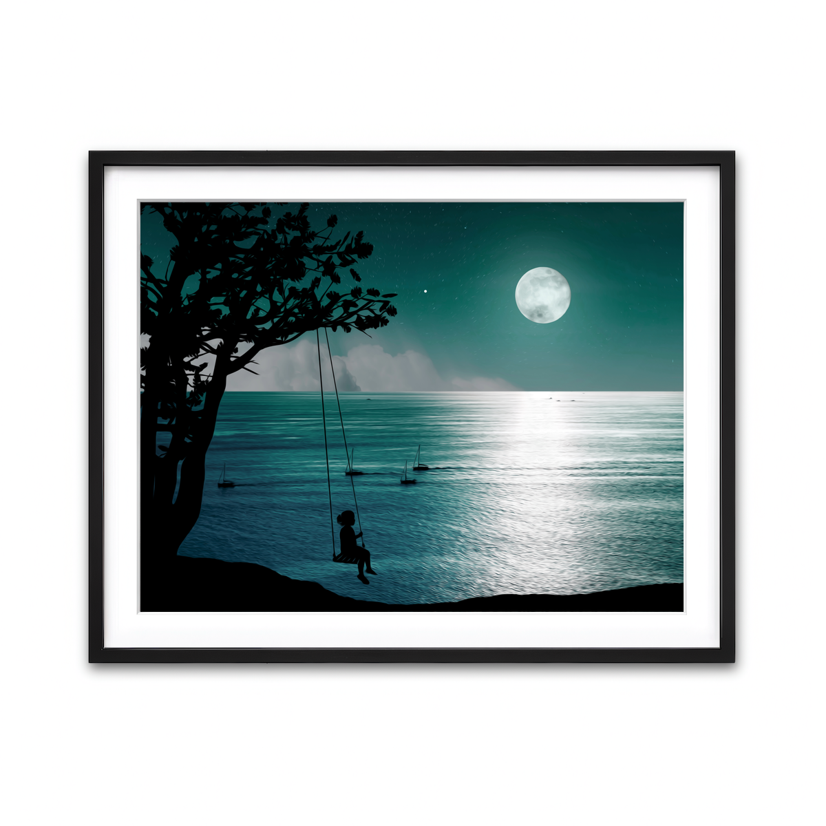 Framed Print 4x3 Black