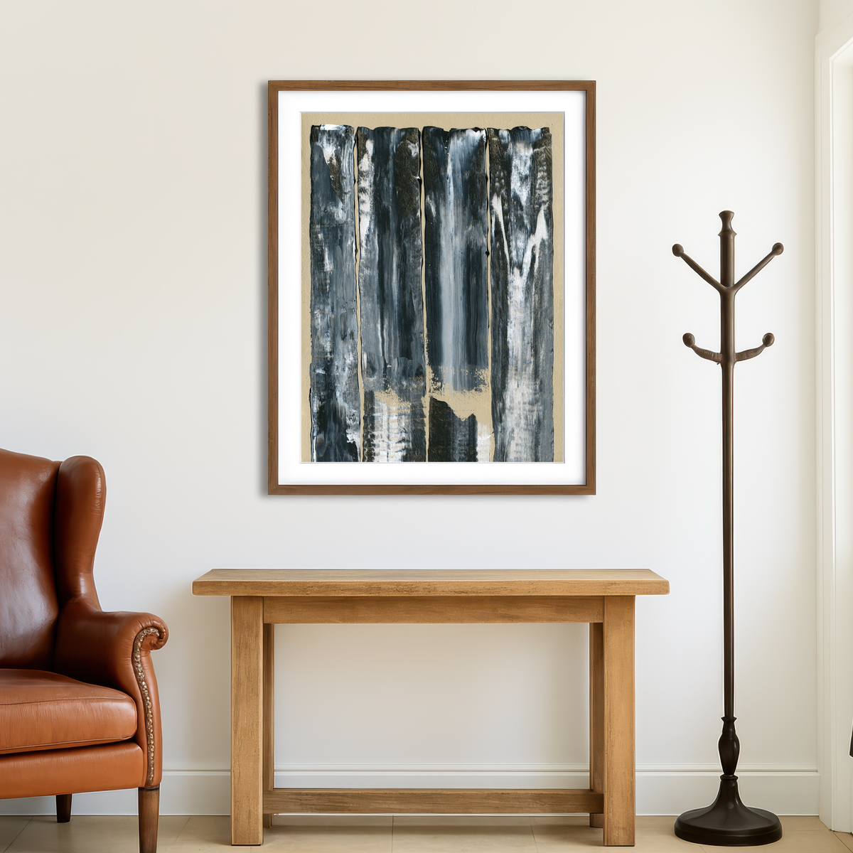 AUTO-MOCKUP ROOM | Fence Abstract Wall Art