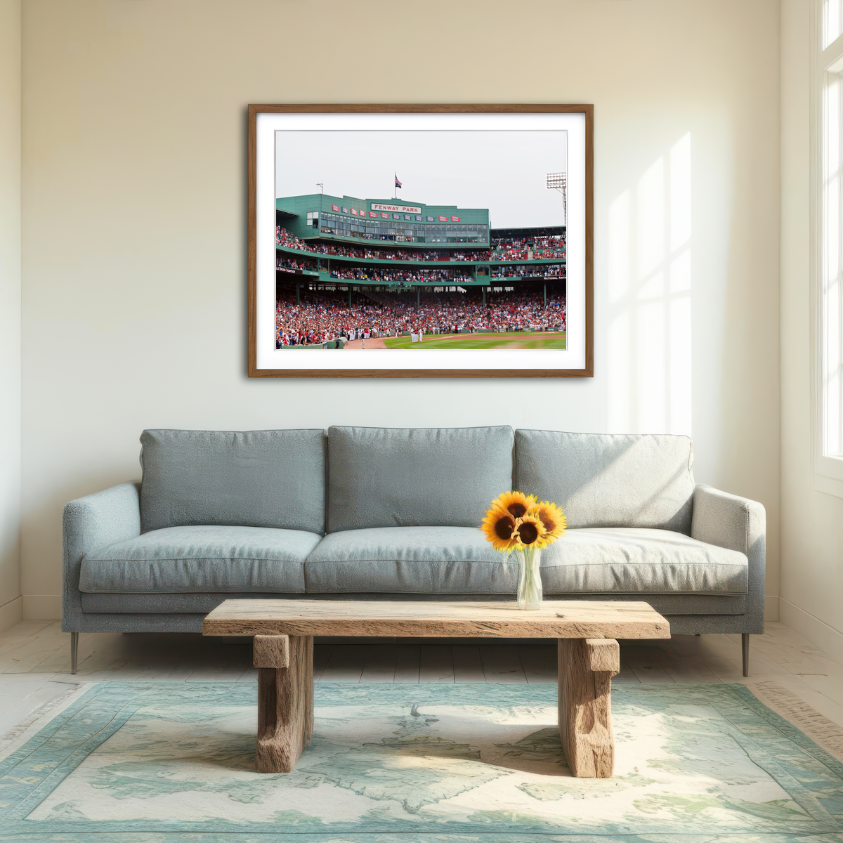 AUTO-MOCKUP ROOM | Fenway Field Canvas Wall Art