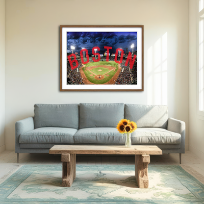 AUTO-MOCKUP ROOM | Fenway Wall Art