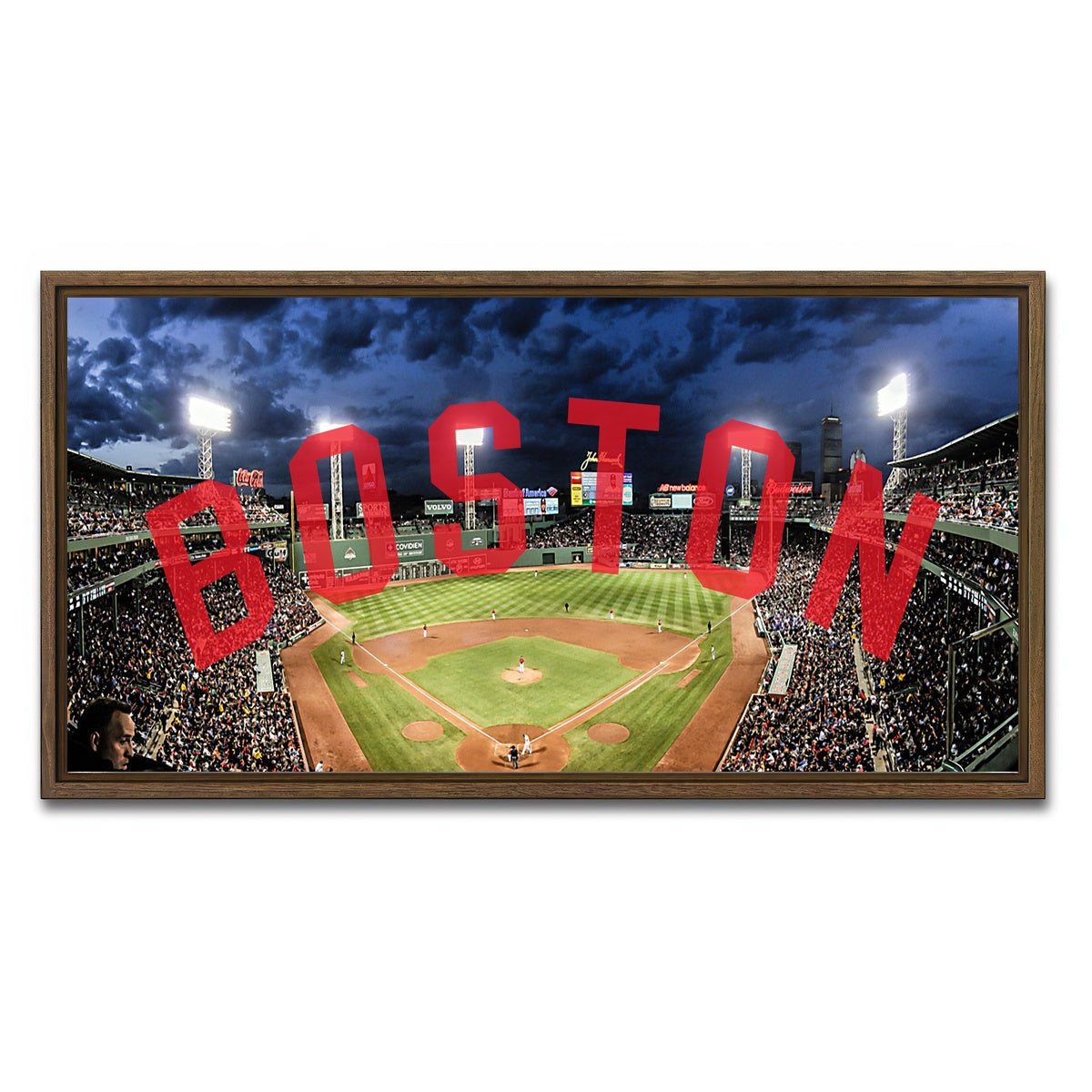 AUTO-MOCKUP WHITE | Fenway | 1 Piece | Walnut Framed Canvas | group=2x1