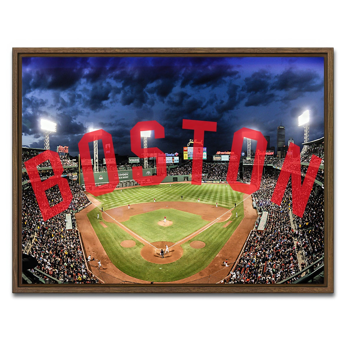 AUTO-MOCKUP WHITE | Fenway | 1 Piece | Walnut Framed Canvas | group=4x3