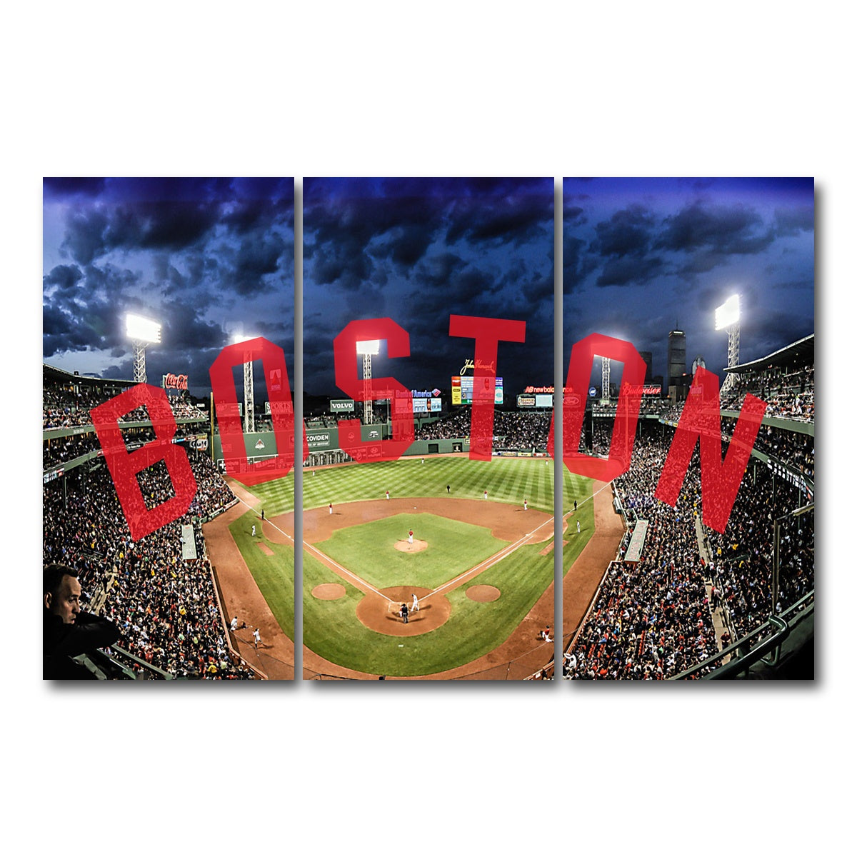AUTO-MOCKUP WHITE | Fenway | 3 Piece | Gallery Wrap Canvas | group=12x24