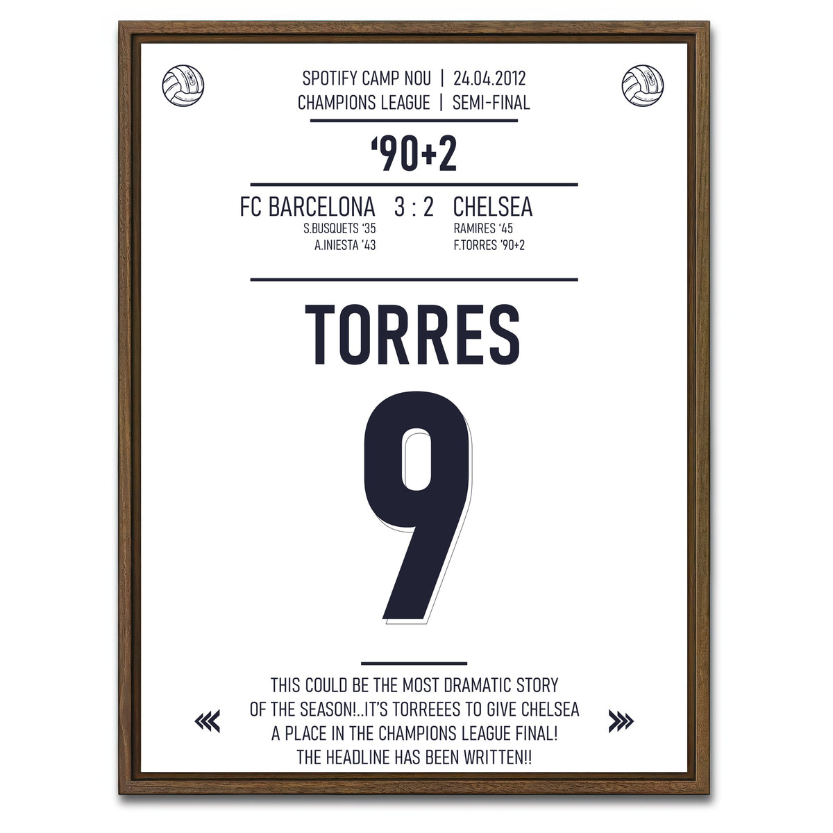AUTO-MOCKUP WHITE | Fernando Torres | 1 Piece | Walnut Framed Canvas | group=3x4