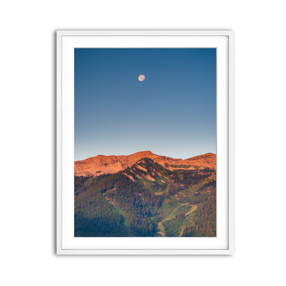 Framed Print 3x4 White