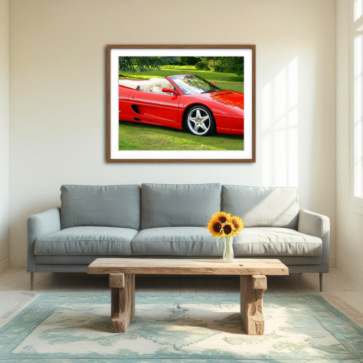 AUTO-MOCKUP ROOM | Ferrari F355 Convertible Wall Art