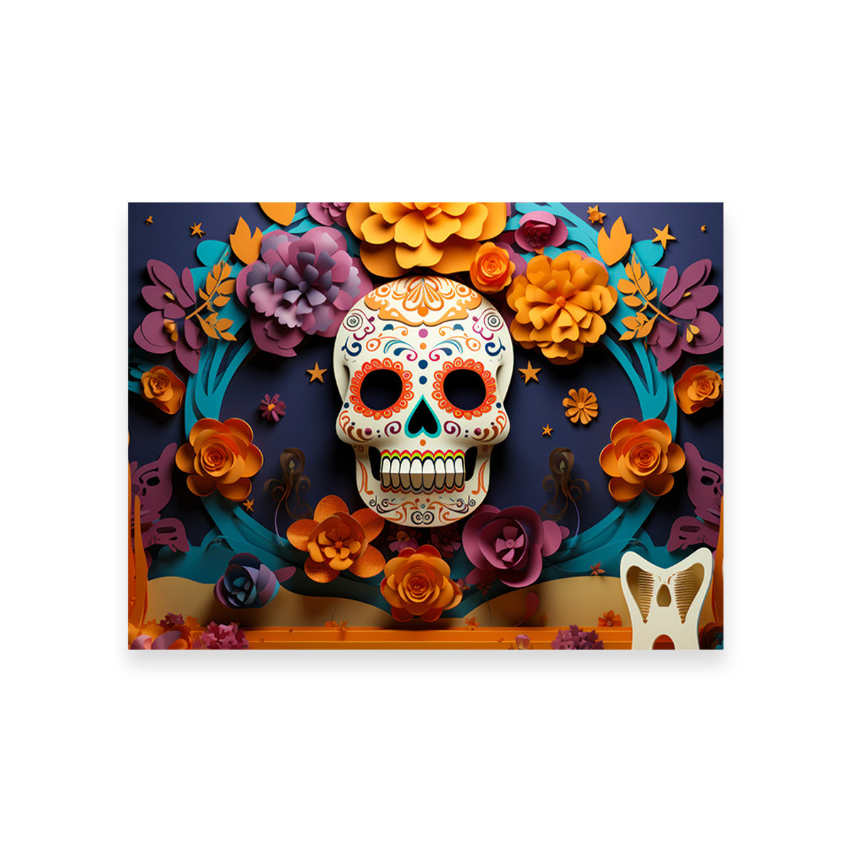 Festive Dia de los Muertos Wall Art