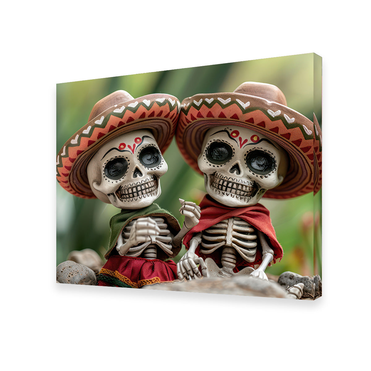 Festive Skeleton Figurines Wall Art