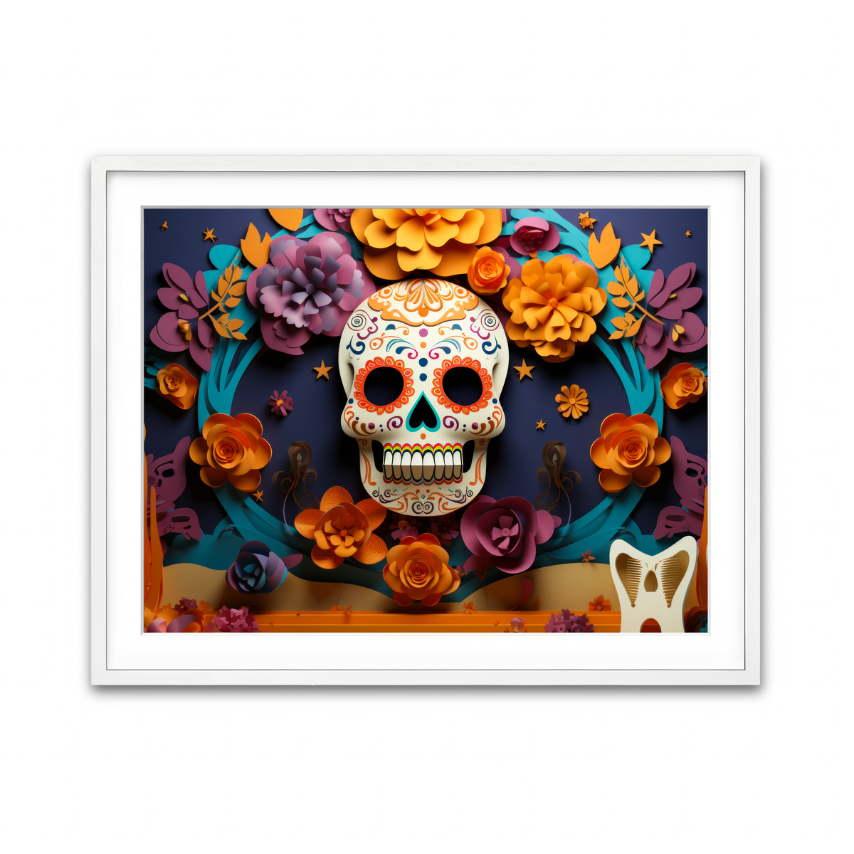 Framed Print 4x3 White