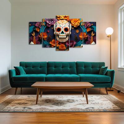 AUTO-MOCKUP ROOM | Festive Dia de los Muertos