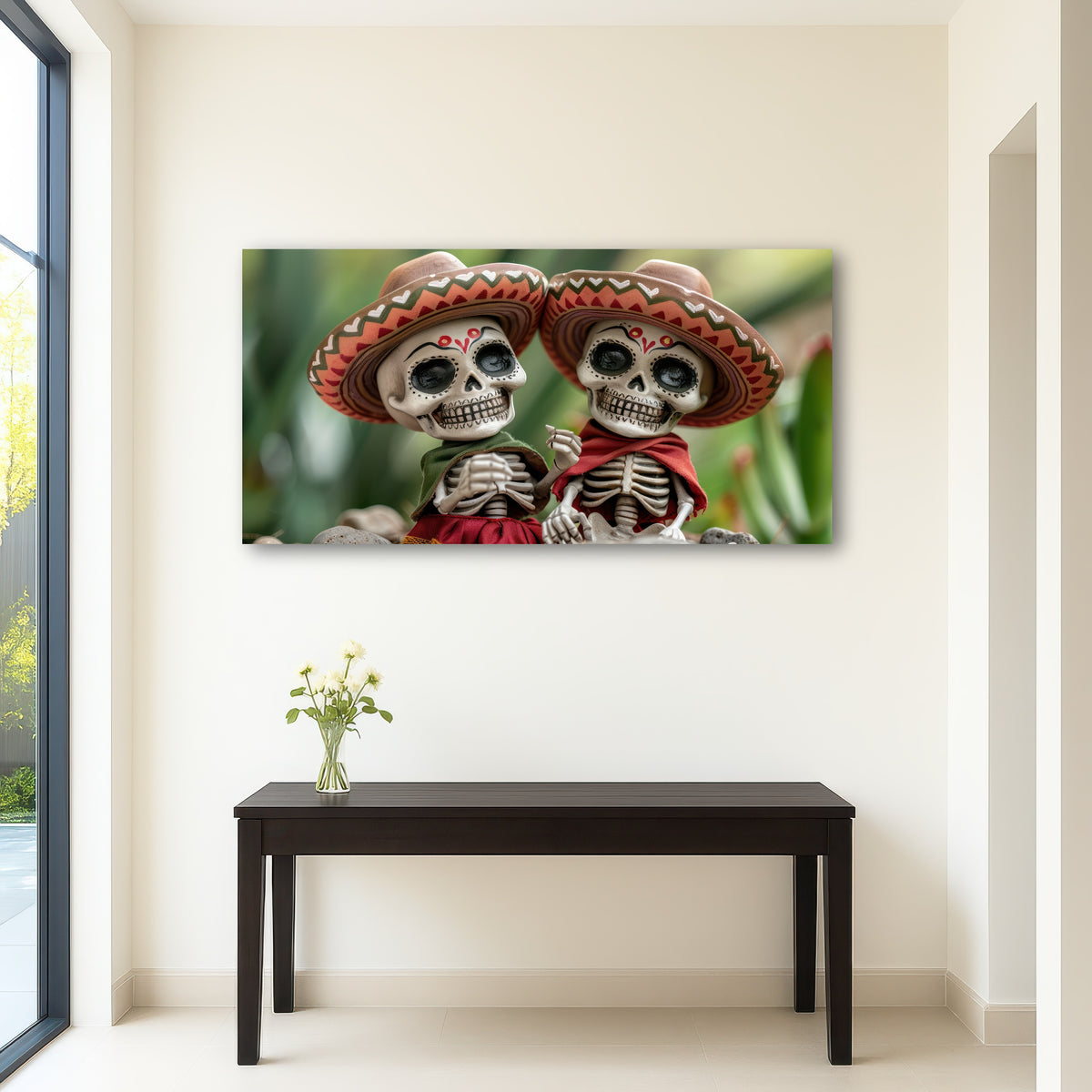 AUTO-MOCKUP ROOM | Festive Skeleton Figurines