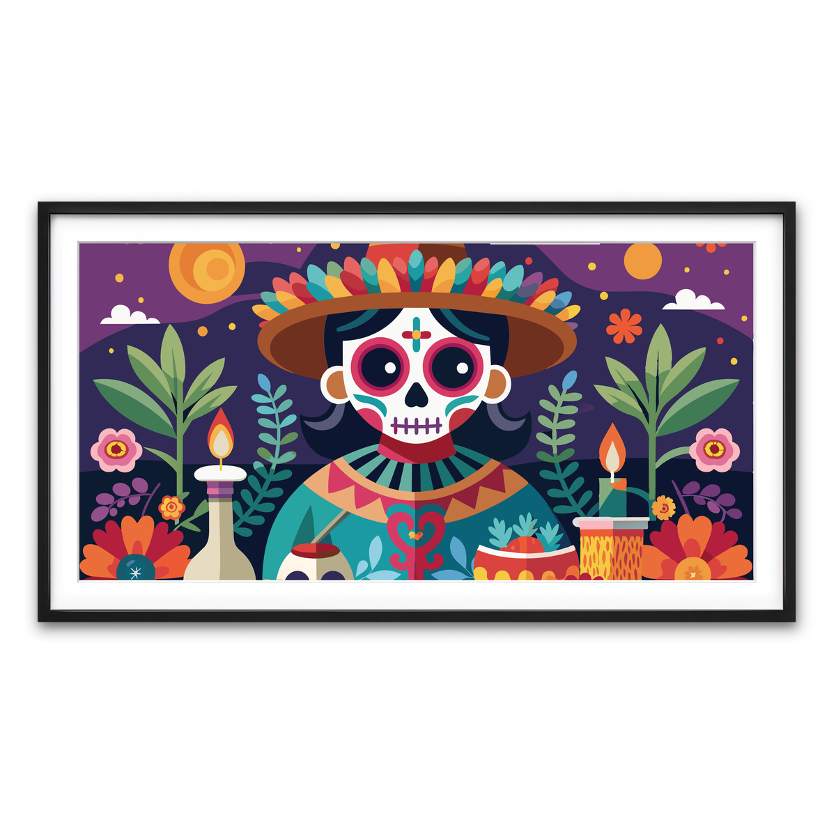 Framed Print 2x1 Black