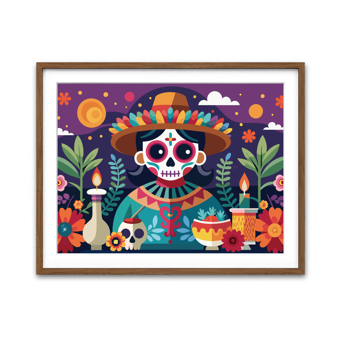 Framed Print 4x3 Walnut