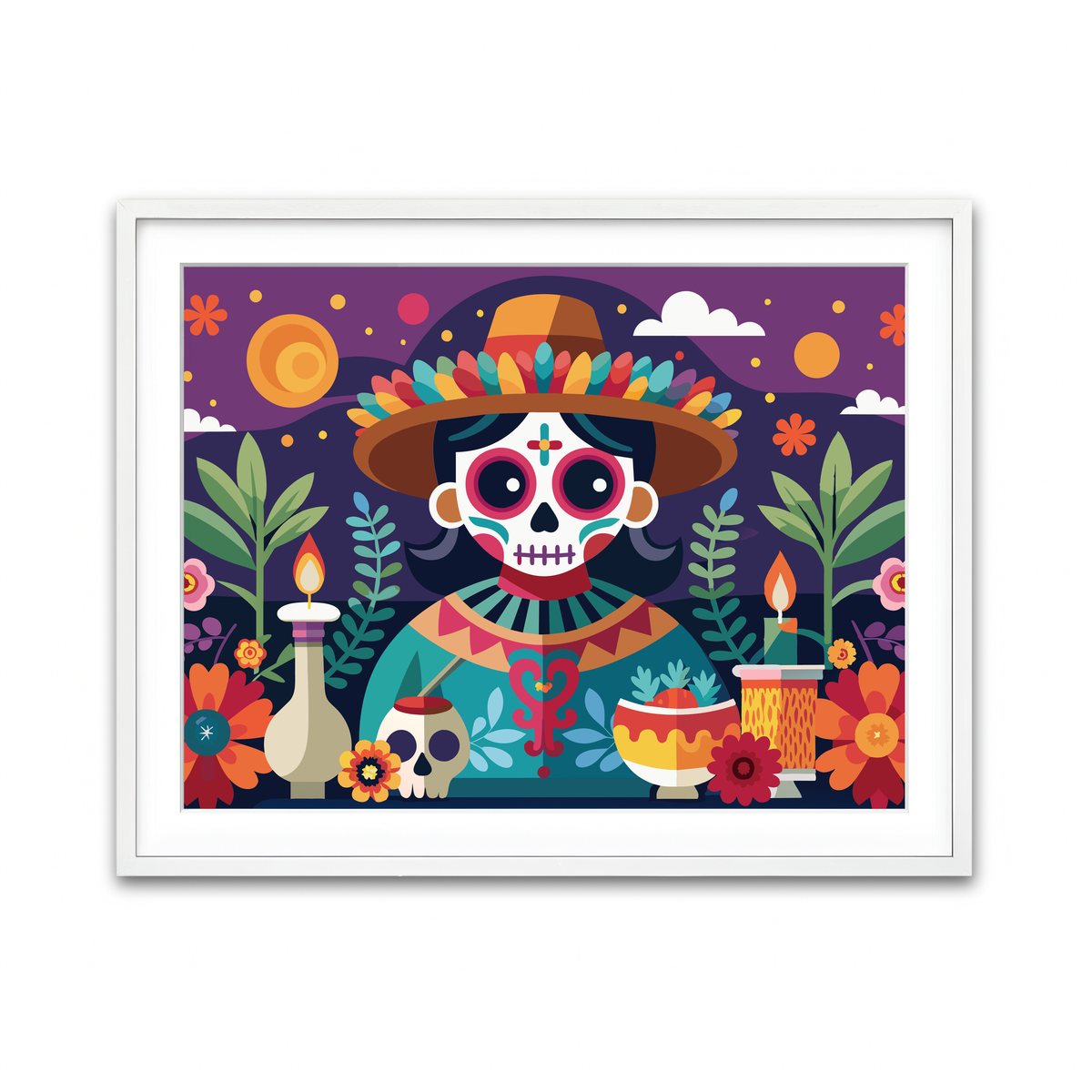 Framed Print 4x3 White