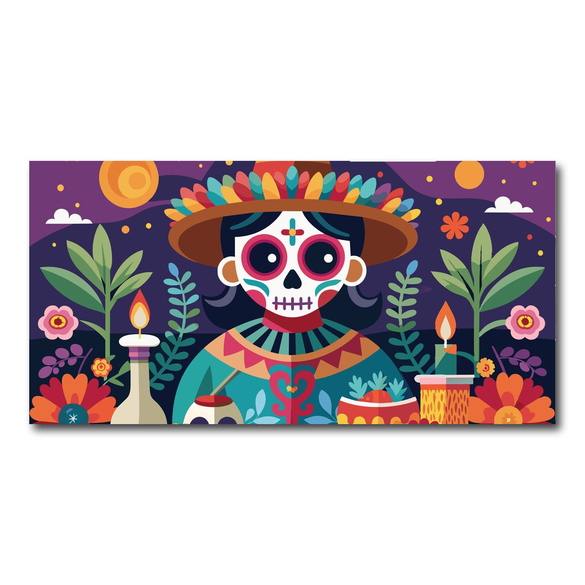 AUTO-MOCKUP WHITE | Festive altar | 1 Piece | Gallery Wrap Canvas | group=2x1