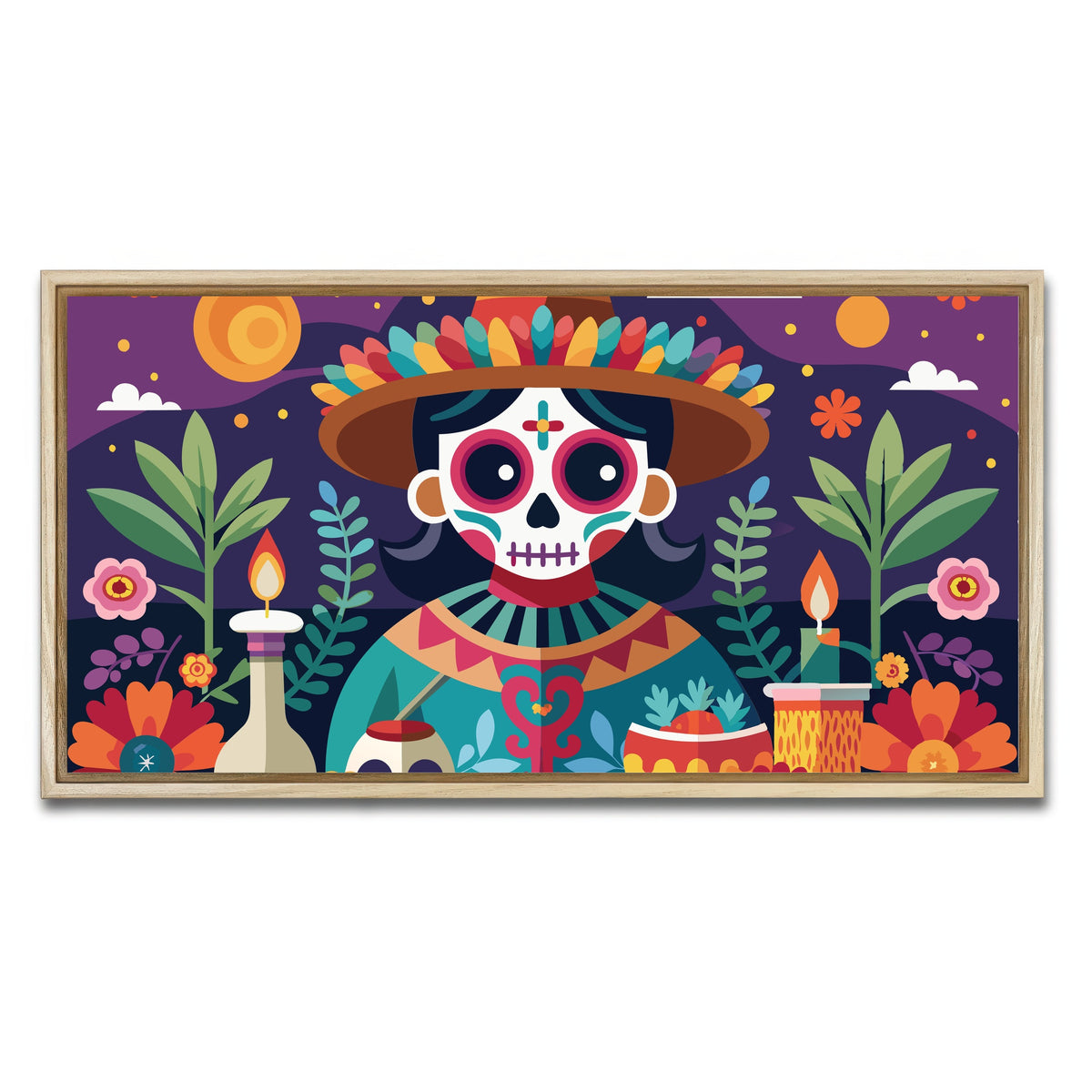 AUTO-MOCKUP WHITE | Festive altar | 1 Piece | Natural Framed Canvas | group=2x1