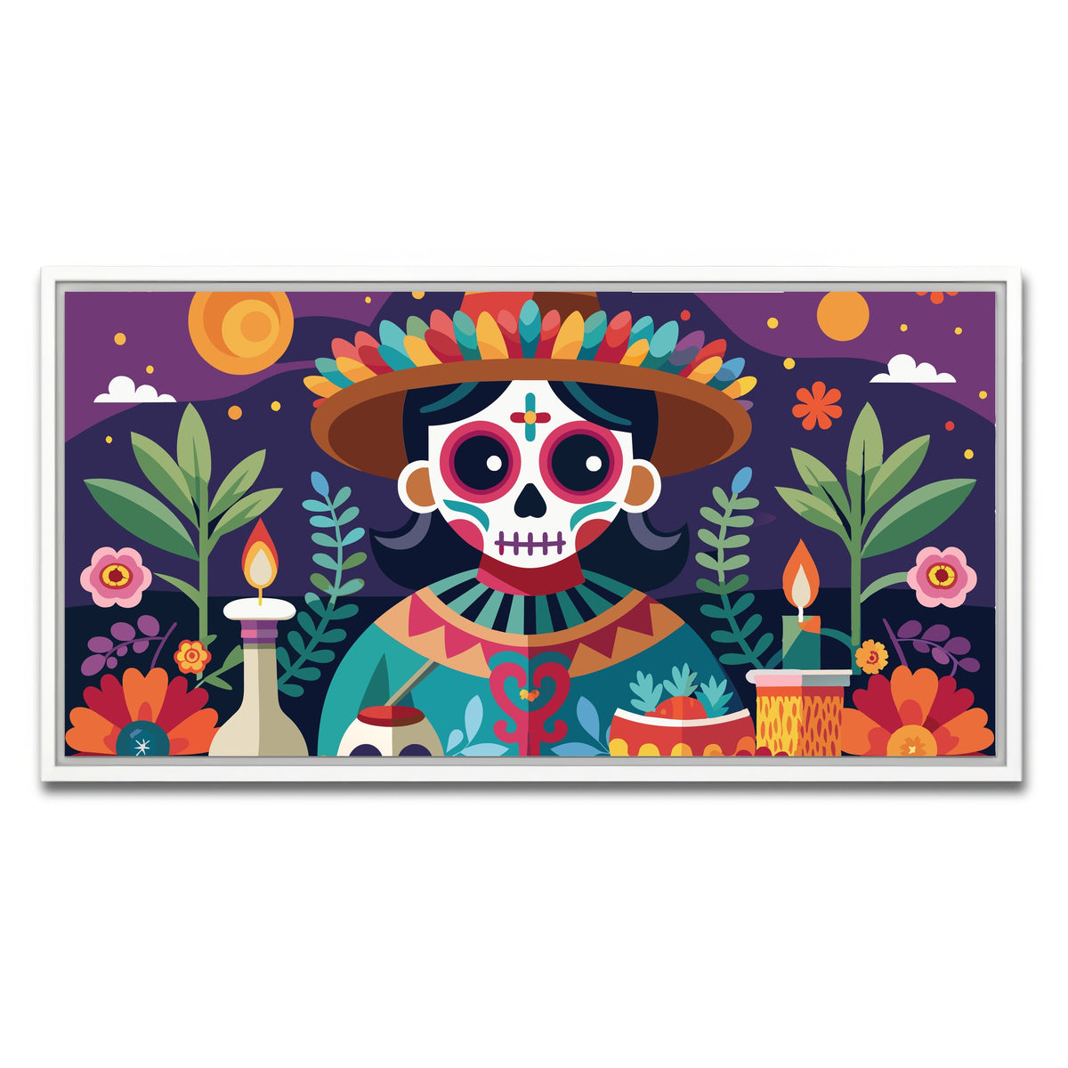 AUTO-MOCKUP WHITE | Festive altar | 1 Piece | White Framed Canvas | group=2x1