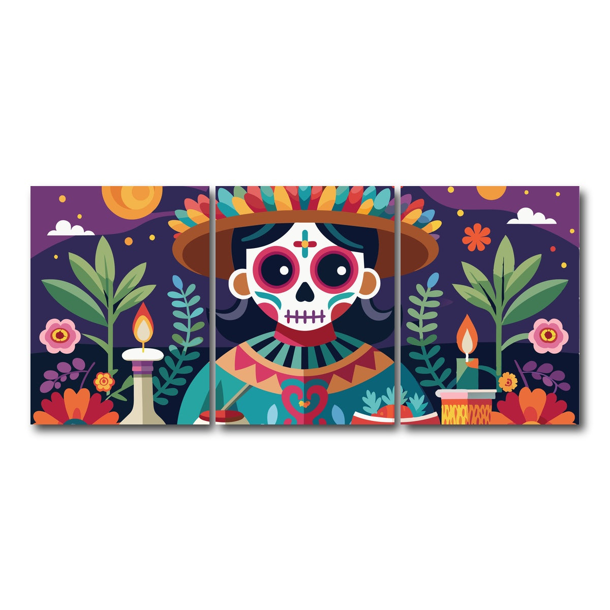 AUTO-MOCKUP WHITE | Festive altar | 3 Piece | Gallery Wrap Canvas | group=18x24