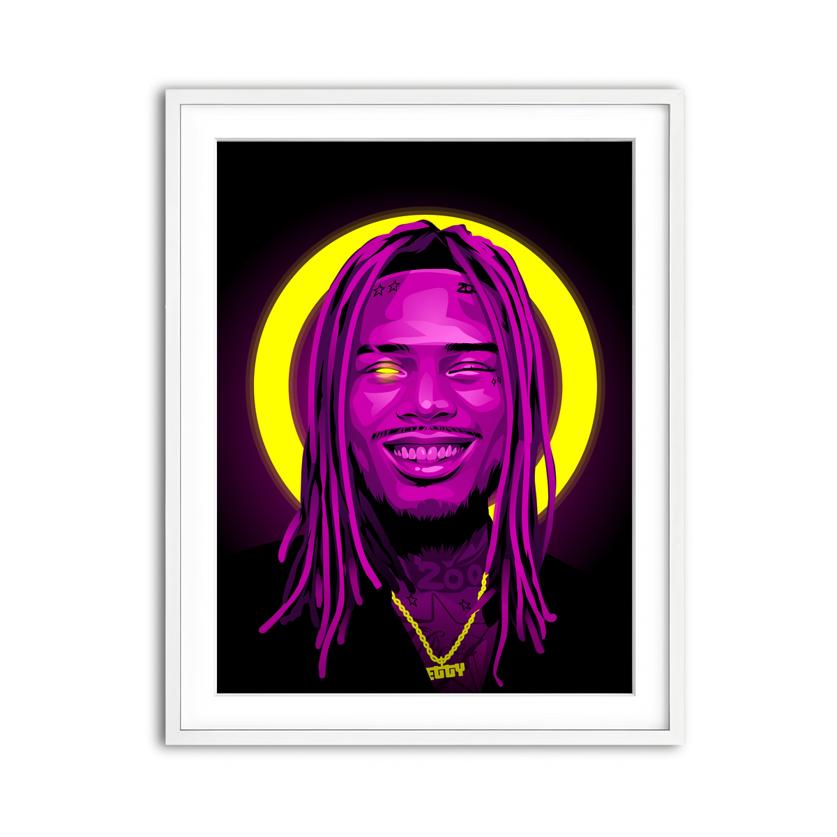 Framed Print 3x4 White