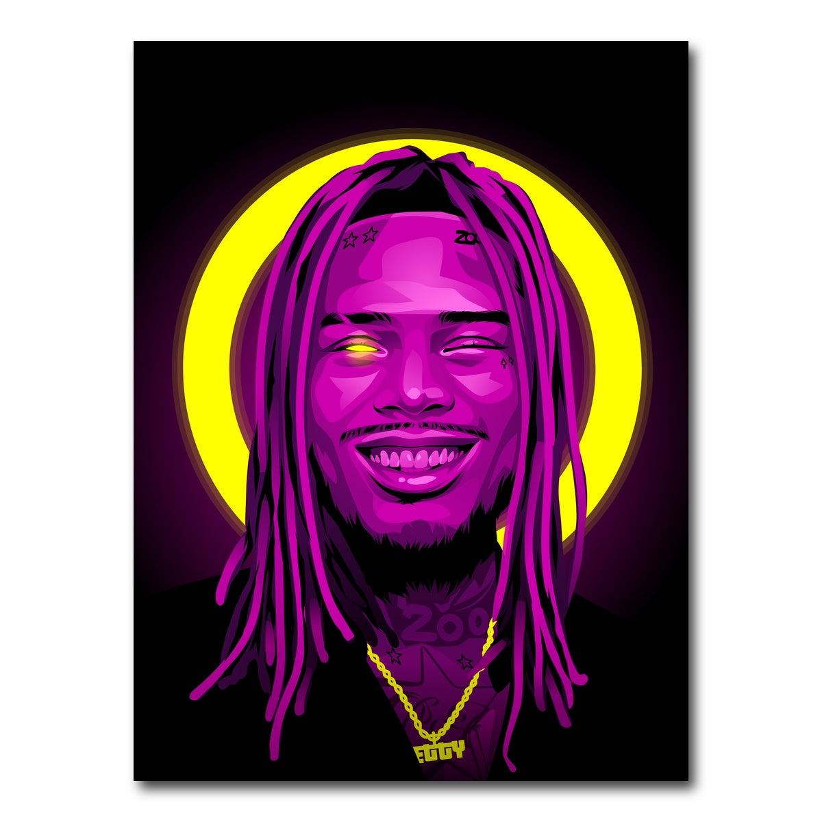 AUTO-MOCKUP WHITE | Fetty wap | 1 Piece | Gallery Wrap Canvas | group=3x4