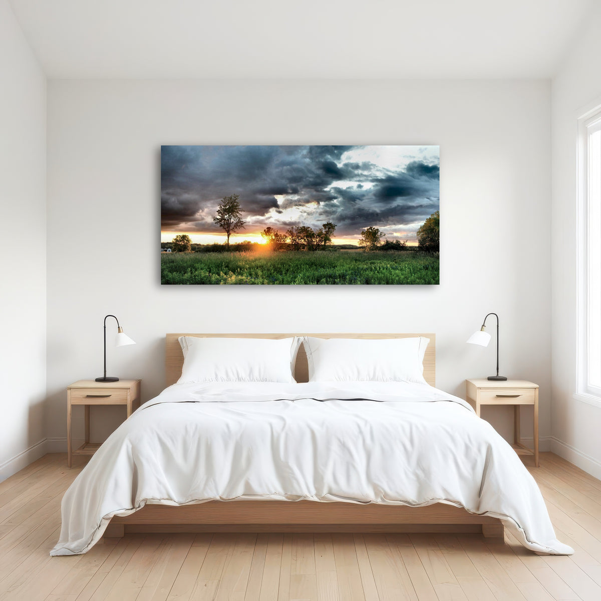 AUTO-MOCKUP ROOM | Field & Sunset