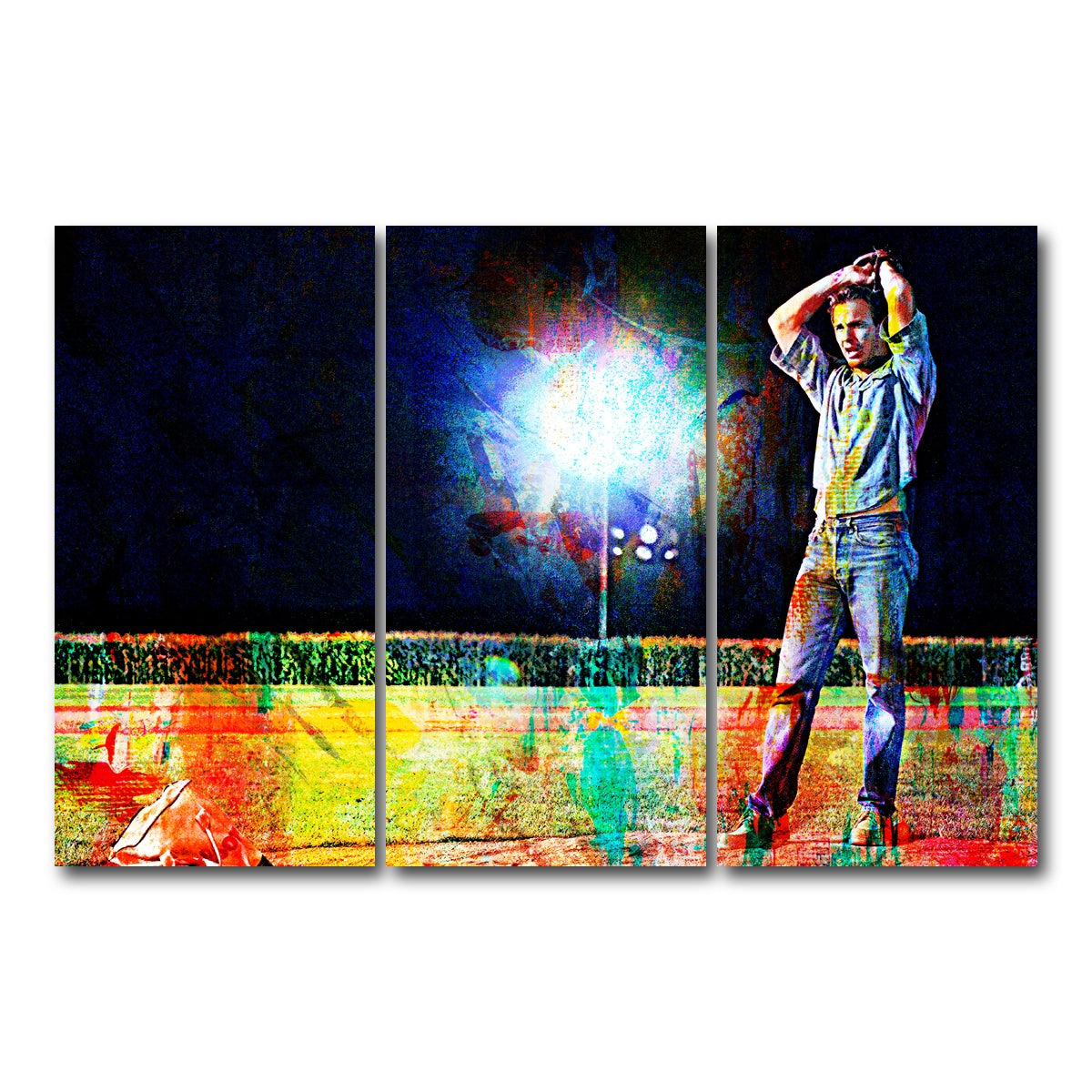 AUTO-MOCKUP WHITE | Field of Dreams - Ray | 3 Piece | Gallery Wrap Canvas | group=12x24