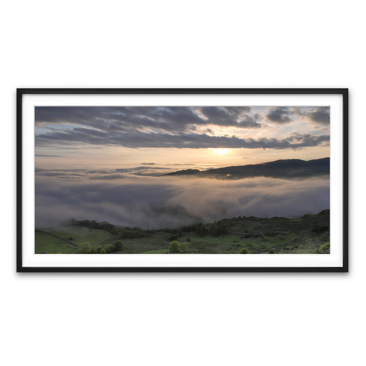 Framed Print 2x1 Black