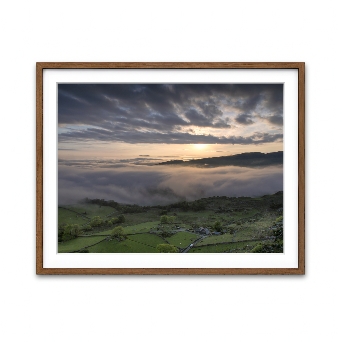 Framed Print 4x3 Walnut