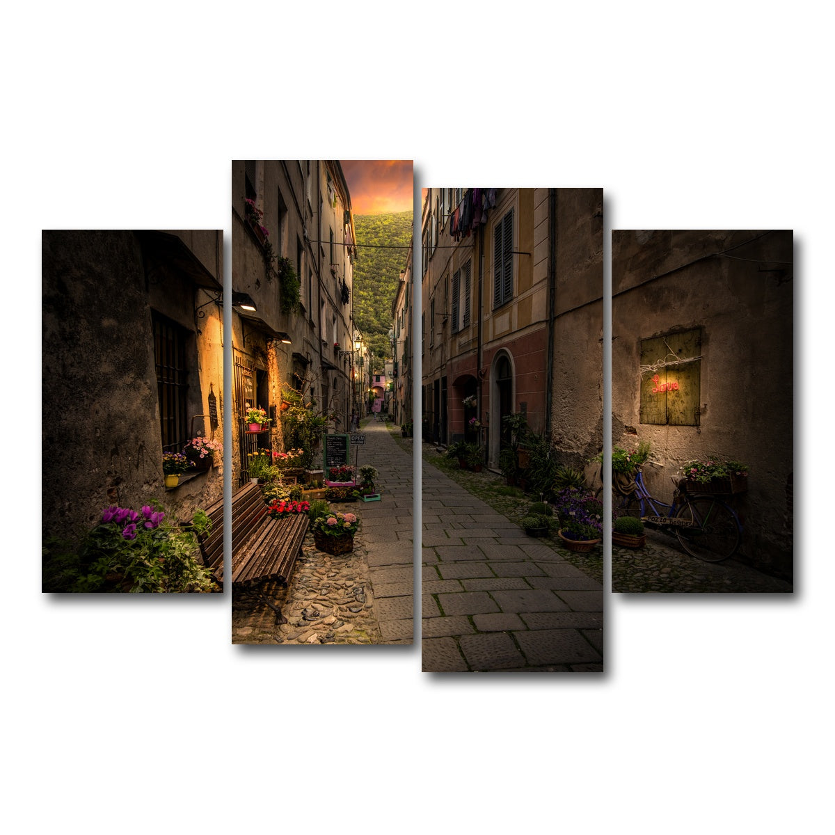 AUTO-MOCKUP WHITE | Finalborgo | 4 Piece | Gallery Wrap Canvas | group=4_short