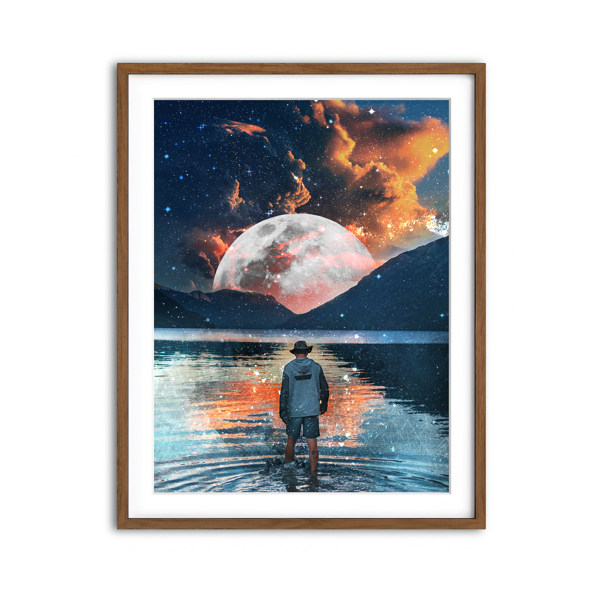 Framed Print 3x4 Walnut