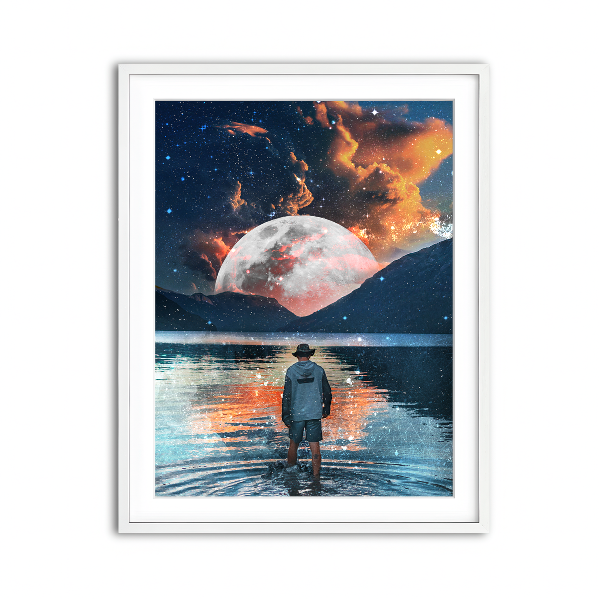 Framed Print 3x4 White