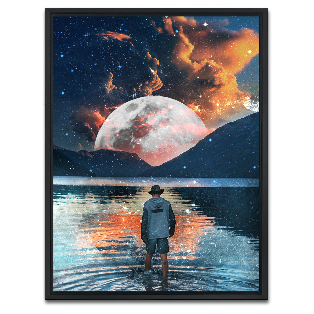 AUTO-MOCKUP WHITE | Find your path | 1 Piece | Black Framed Canvas | group=3x4