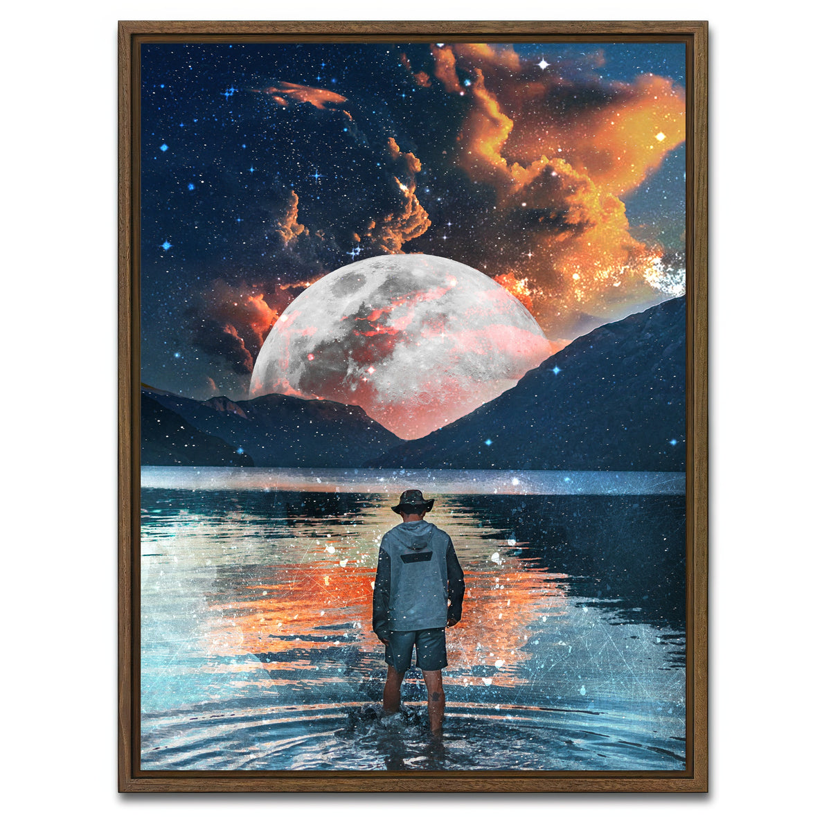 AUTO-MOCKUP WHITE | Find your path | 1 Piece | Walnut Framed Canvas | group=3x4