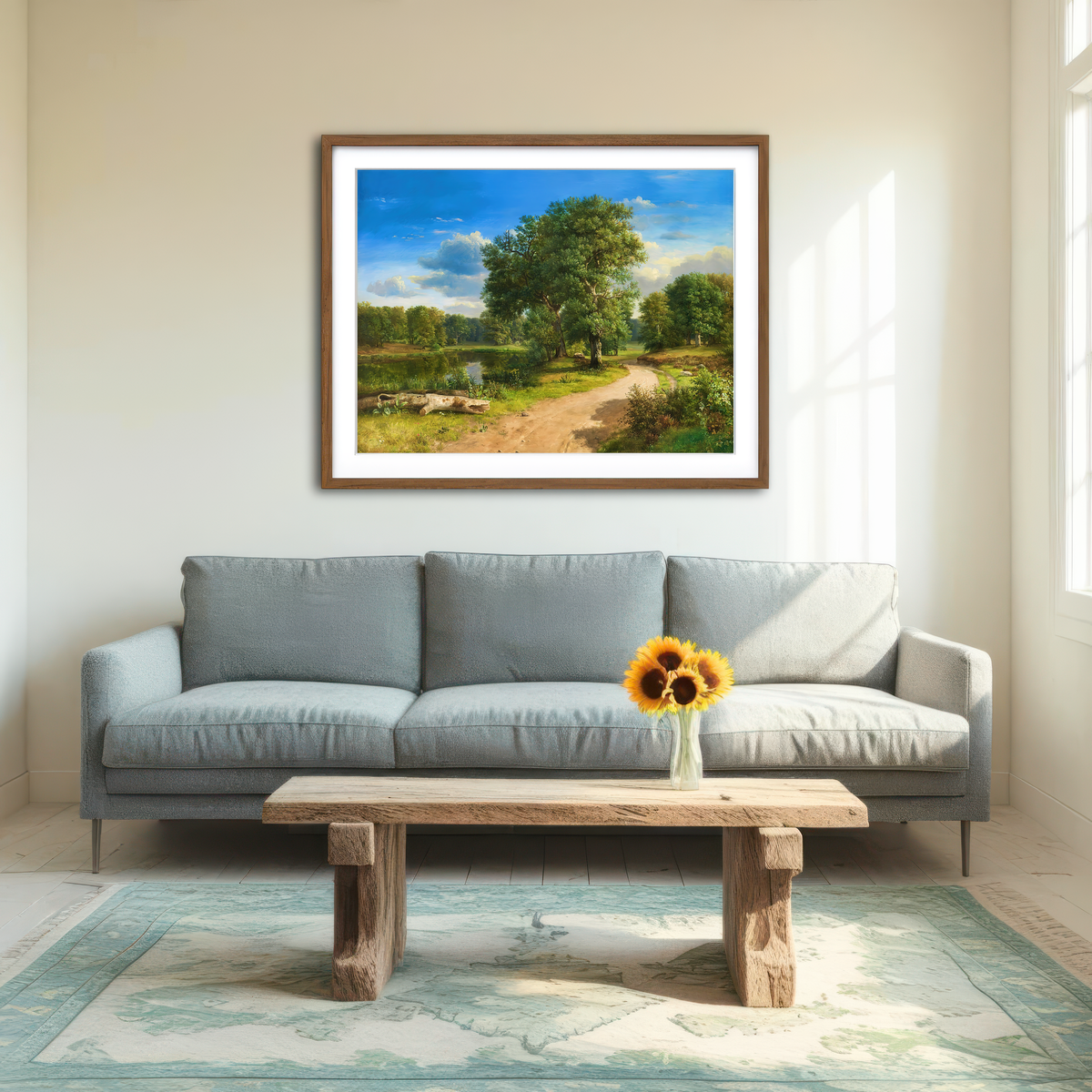 AUTO-MOCKUP ROOM | Fine Summer Day Wall Art