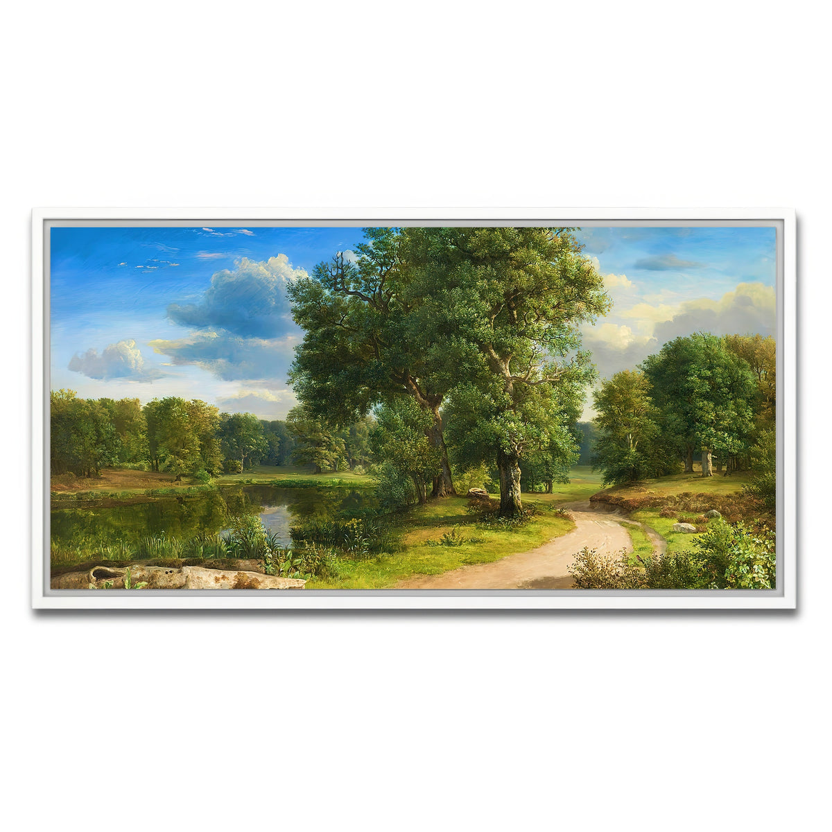 AUTO-MOCKUP WHITE | Fine Summer Day | 1 Piece | White Framed Canvas | group=2x1